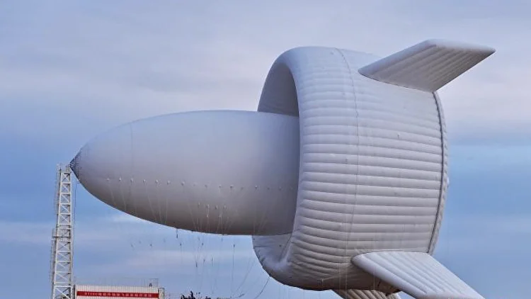 چین یک توربین بادی هوایی غول‌پیکر را آزمایش کرد+ فیلم