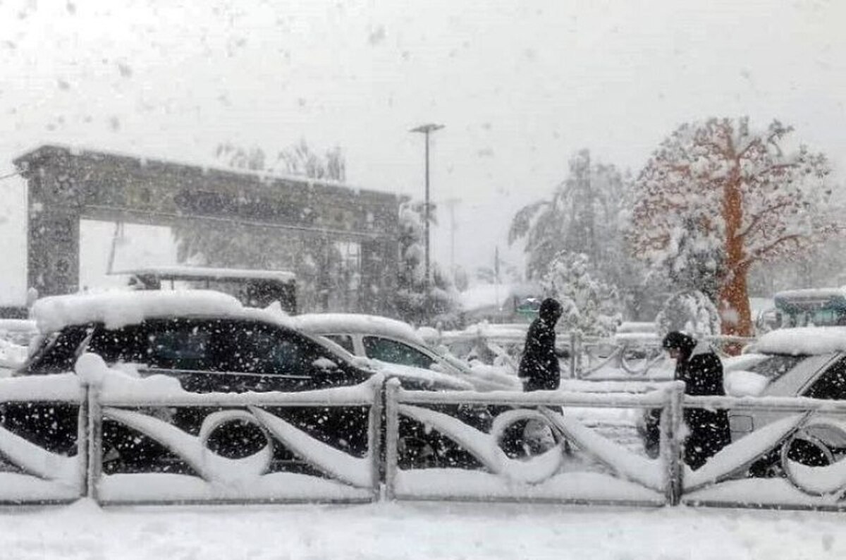 برف پاییزی در تهران