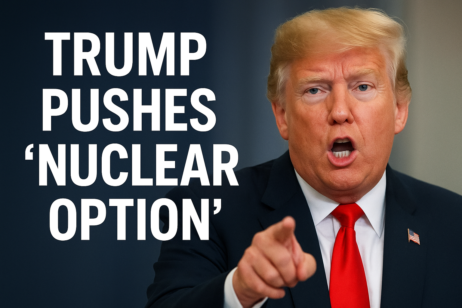 ترامپ با پیشنهاد «گزینه هسته‌ای» دردسر تازه‌ای ساخت