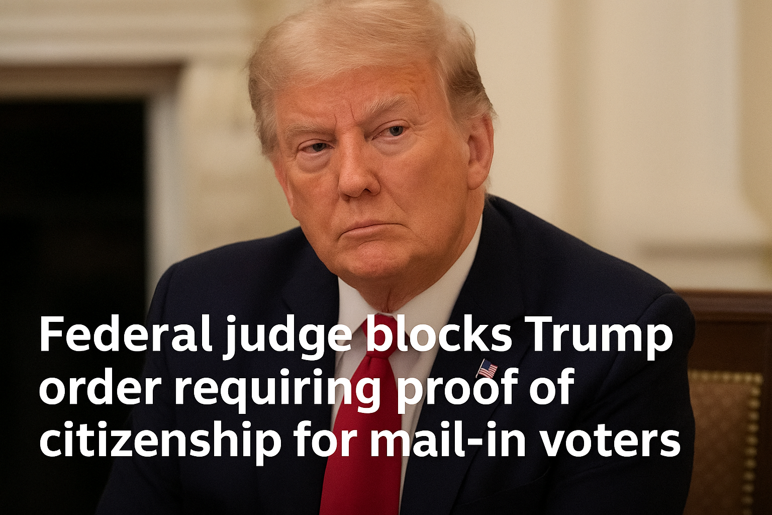 قاضی فدرال دستور ترامپ برای الزام مدرک شهروندی را لغو کرد