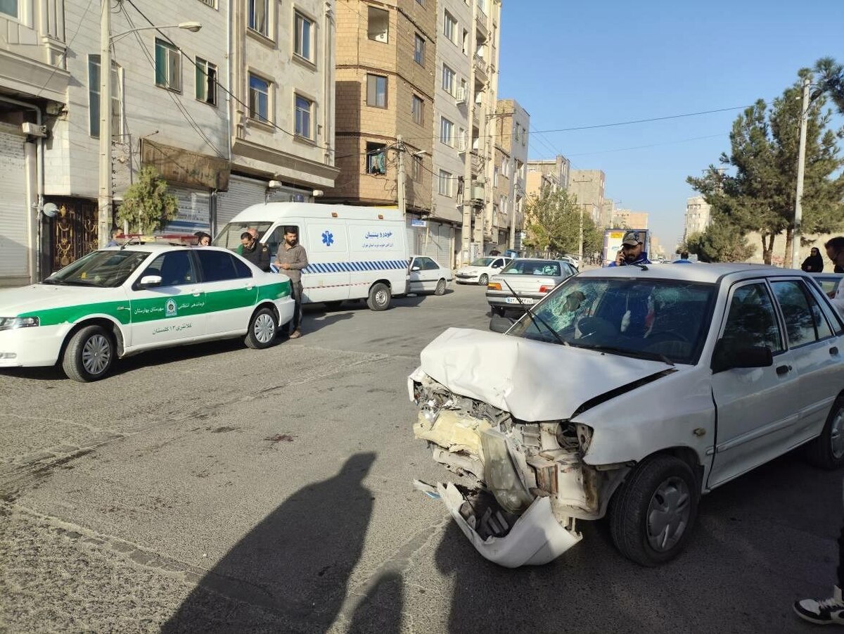 تصادف ۳ سرویس مدرسه در جنوب‌غرب تهران