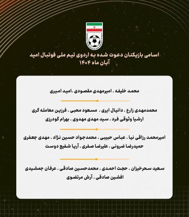 دو استقلالی و یک پرسپولیسی در لیست امید