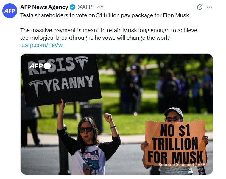 چک ۱ تریلیون دلاری برای ایلان ماسک چک ۱ تریلیون دلاری برای ایلان ماسک