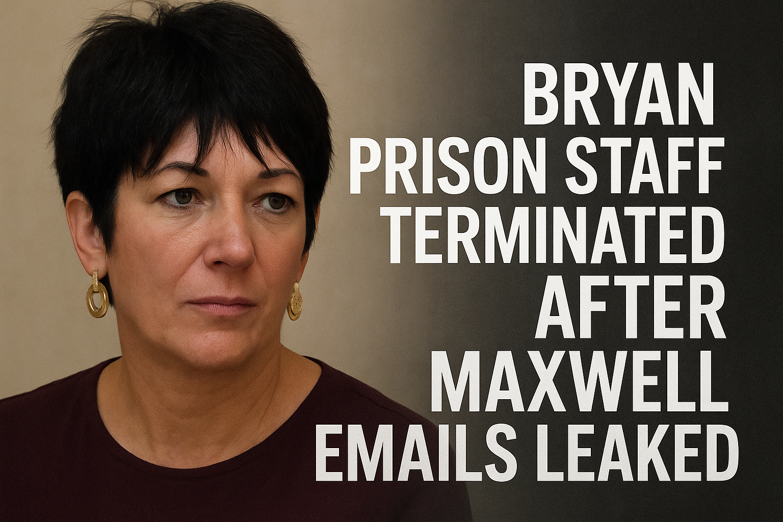 اخراج کارکنان زندان برایان تگزاس پس از افشای ایمیل‌های مکسول