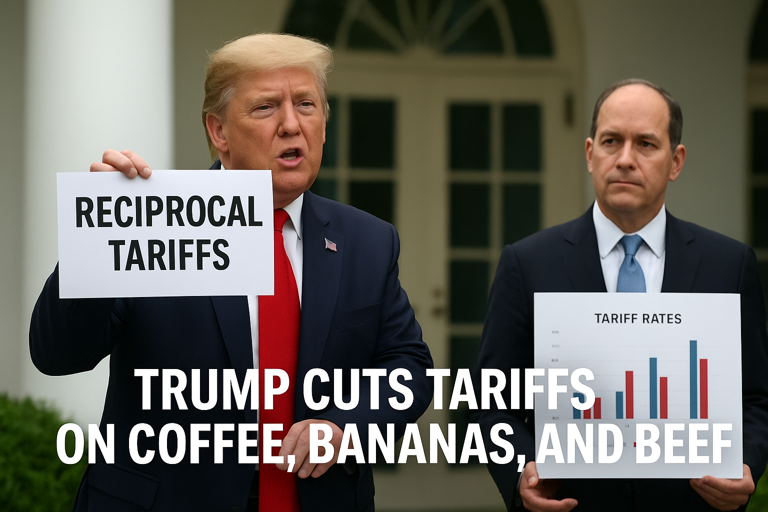 ترامپ تعرفه‌ها روی قهوه، موز و گوشت را کاهش داد