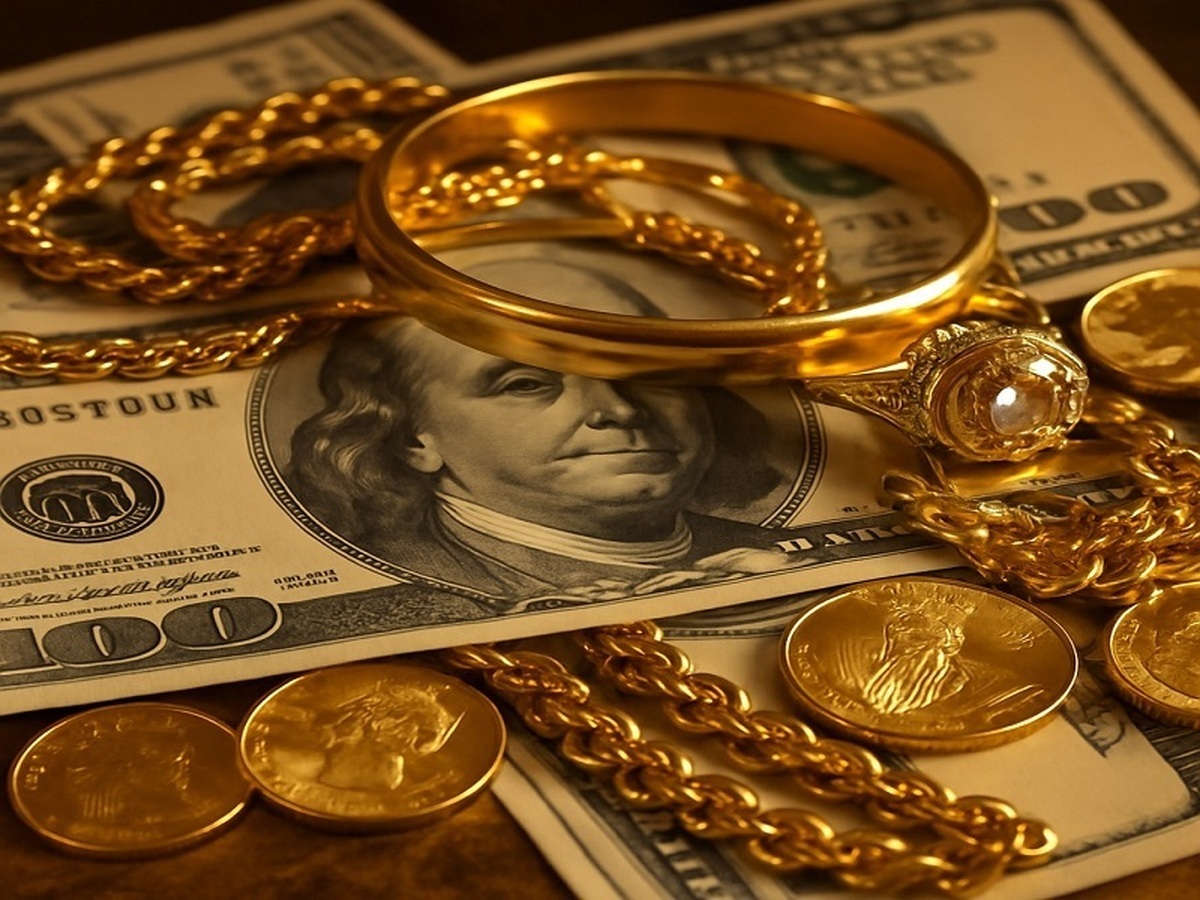 طلا در برخورد با مقاومت ۴۲۰۰ دلار ، بخشی از رشد هفتگی را از دست داد