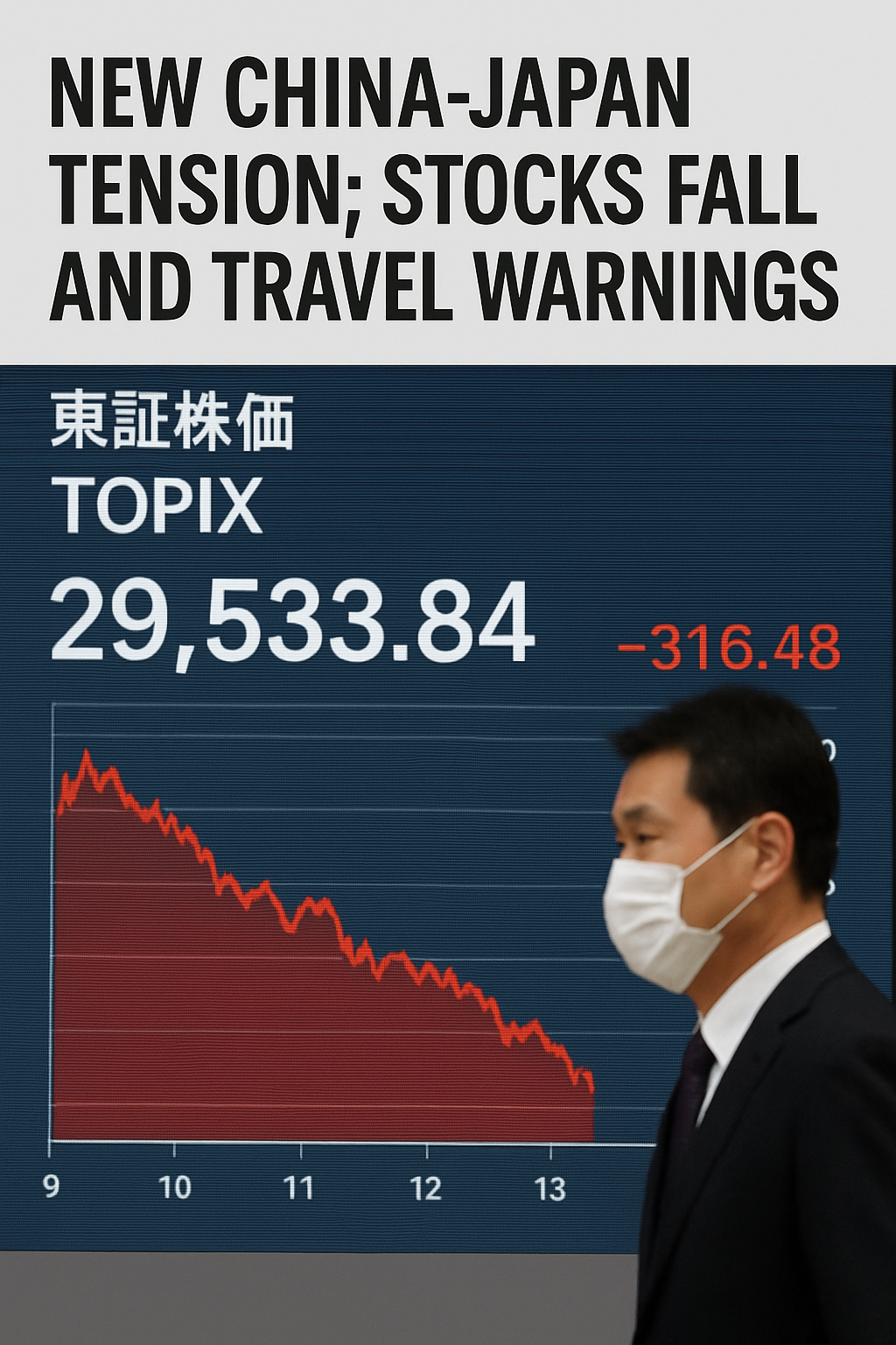 تنش تازه چین و ژاپن؛ سقوط سهام و هشدارهای سفر