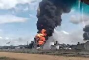 انفجار و آتش‌سوزی گسترده در تاسیسات نفتی ونزوئلا+ فیلم