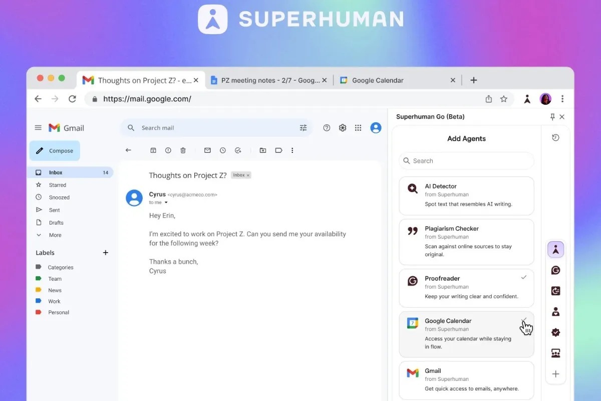 Grammarly به Superhuman تغییر نام داد