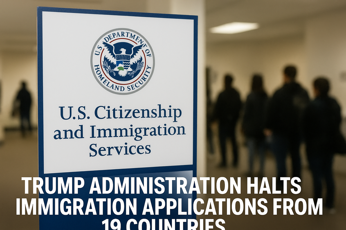 تعلیق گستردهٔ پرونده‌های مهاجرتی اتباع ۱۹ کشور توسط دولت ترامپ