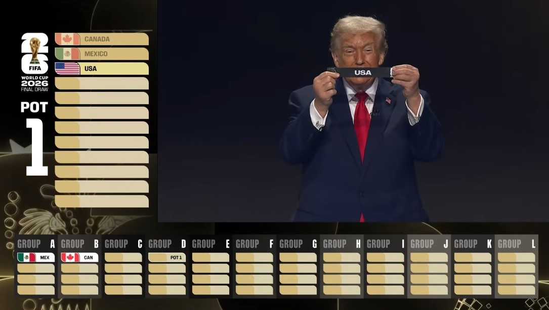 زنده از مراسم قرعه‌کشی جام جهانی ۲۰۲۶ گوی سوم آمریکا