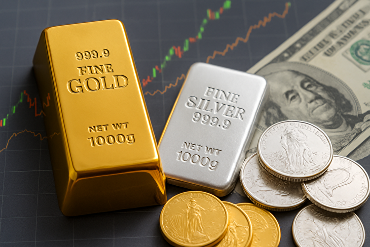 قیمت طلا رشد کرد؛ نقره به رکورد تازه رسید