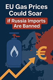 افزایش بی‌سابقه قیمت گاز در اروپا در صورت توقف واردات از روسیه