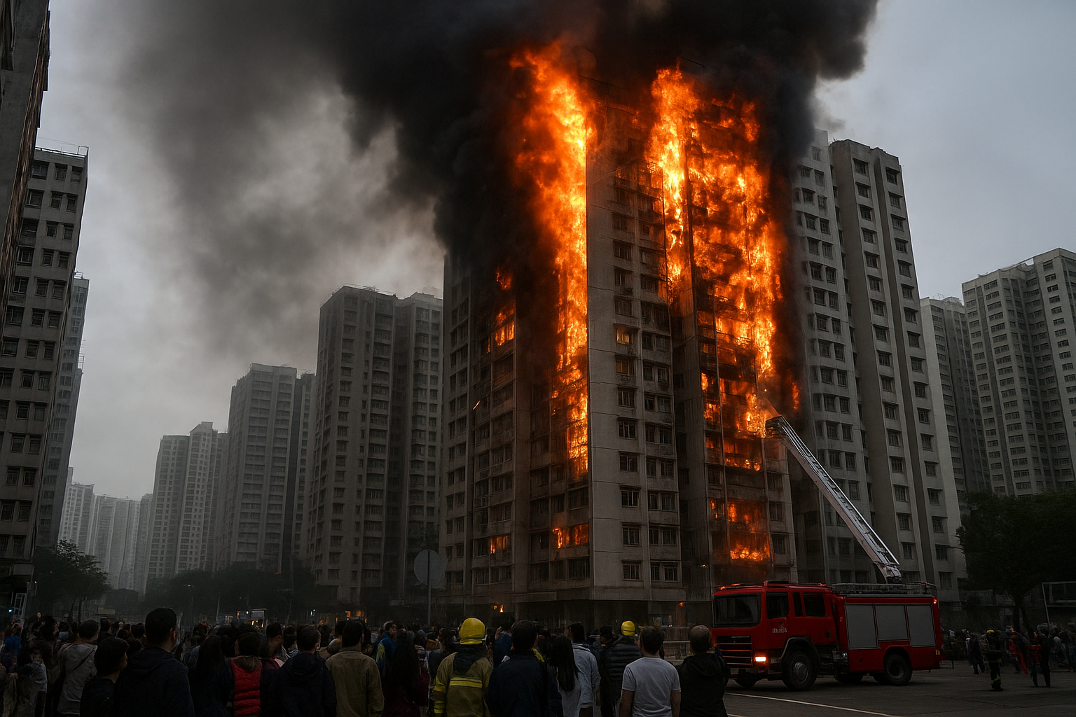 فاجعه آتش‌سوزی هنگ‌کنگ؛ ابعاد یک بحران مرگبار شهری