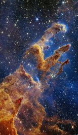 تلسکوپ فضایی جیمز وب امسال عکس‌های خیره‌کننده‌ای از فضا از جمله ستون‌های آفرینش را  گرفت.
