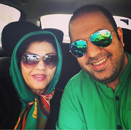 تصاویر بازیگران معروف ایرانی با پدر و مادرشان