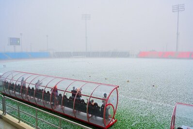 بارش تگرگ و برف در عربستان