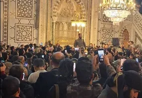 لحظه ورود ابومحمد الجولانی به مسجد اموی