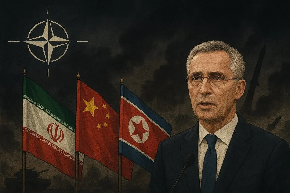 هشدار دبیرکل ناتو درباره ائتلاف ایران، چین و کره شمالی