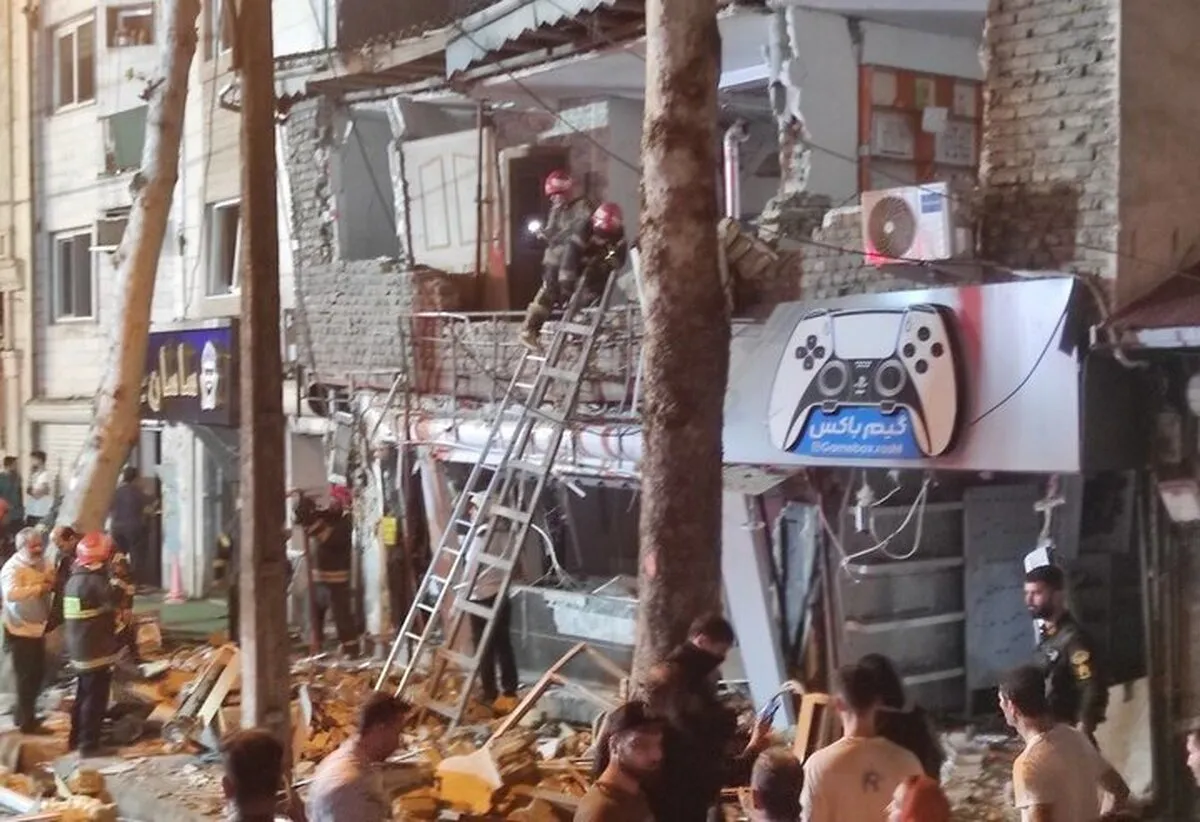 انفجار دو واحد تجاری در رشت با ۱۷ مصدوم
