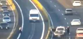 مرگ دلخراش یک زوج درحال دعوا در بزرگراه!