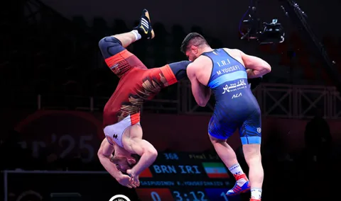 نتایج ملی پوشان ایران در کشتی آزاد قهرمانی آسیا