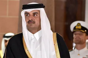 واکنش امیر قطر بعد از گل دوم عربستان به آرژانتین + فیلم
