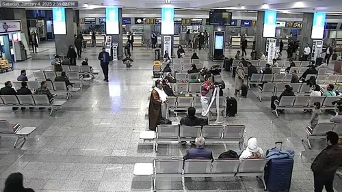 فیلم دوربین‌های مداربسته فرودگاه مهرآباد