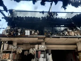 آتش سوزی در بازار گل محلاتی منجر به مرگ شد