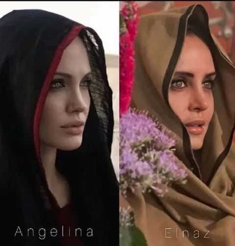 شباهت جالب الناز شاکردوست با آنجلینا جولی
