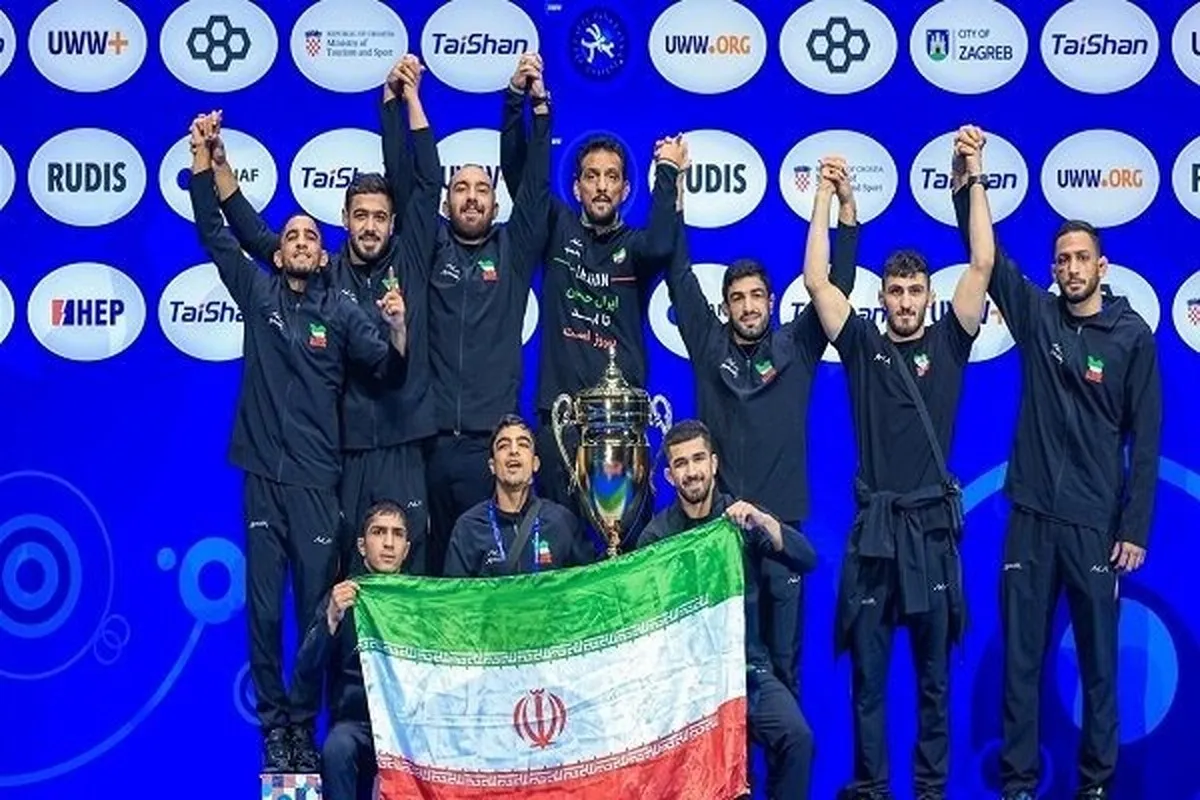 بعد از ١٢ سال، تیم ملی کشتی آزاد ایران قهرمان جهان شد