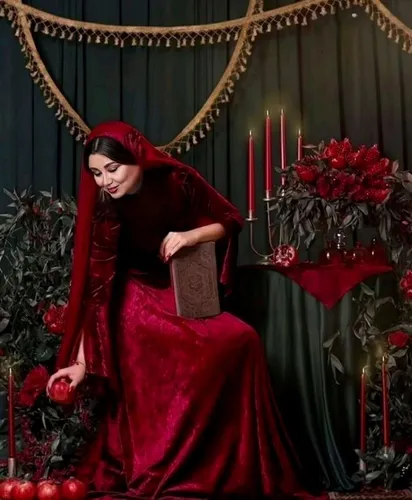 خانم بازیگر عکس یلدایی خود را منتشر کرد