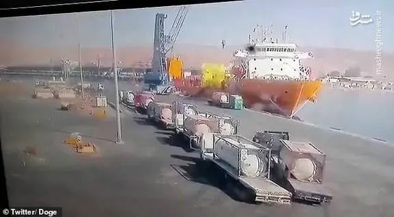 سقوط مخزن حاوی گاز سمی در اردن + عکس