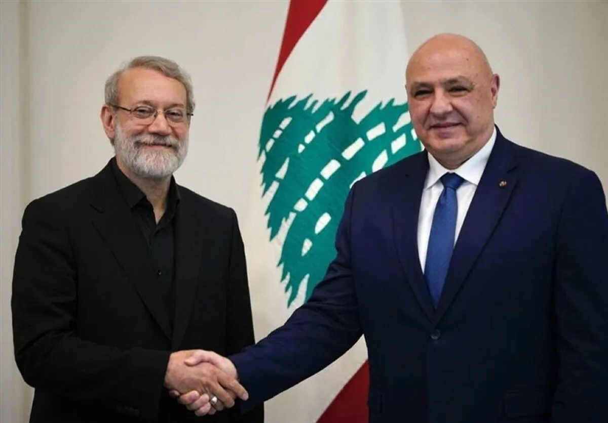 دیدار لاریجانی با رئیس جمهور لبنان