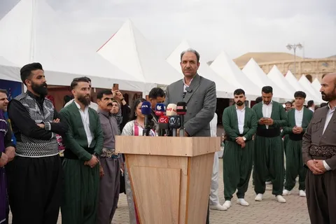 افتتاح نمایشگاه صنایع‌دستی ایران در سلیمانیه عراق