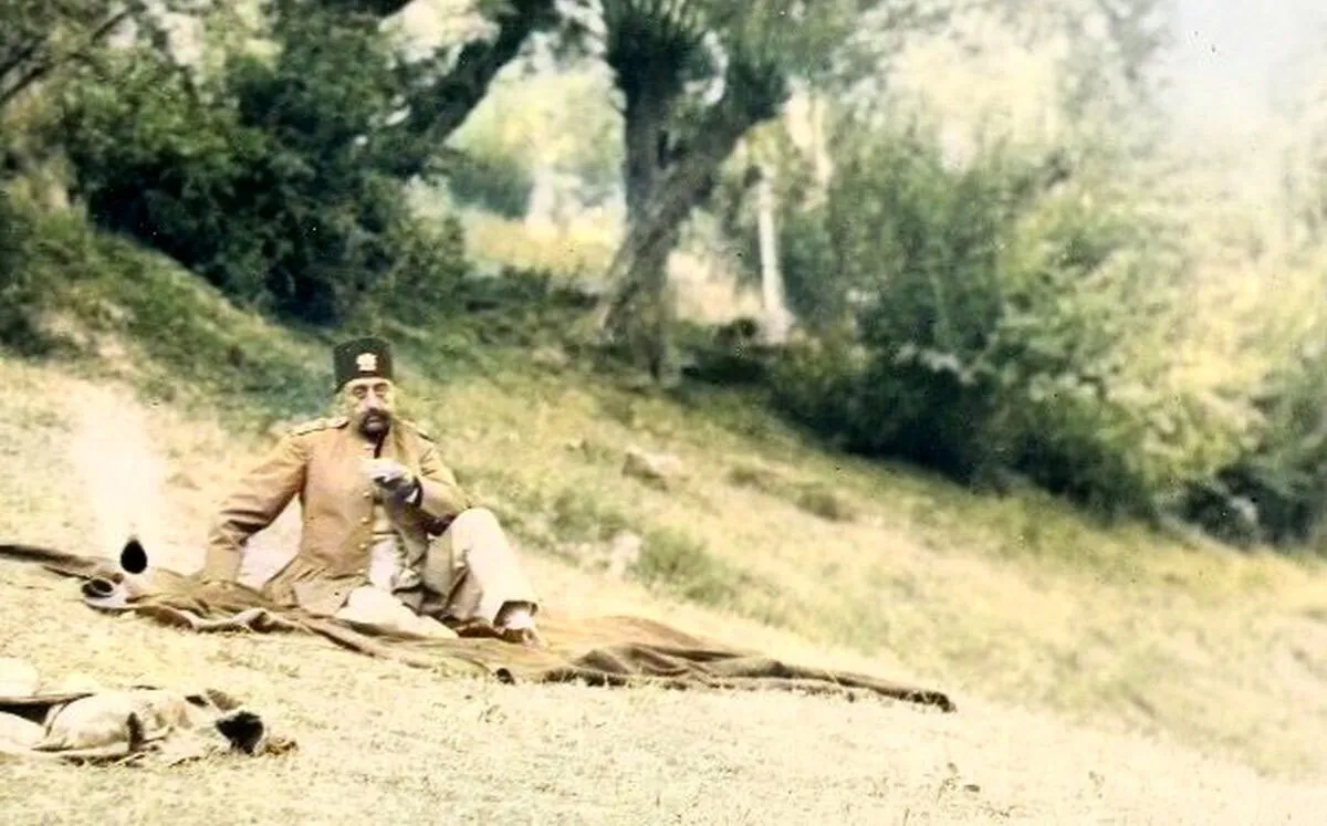 عکس تکان‌دهندۀ مظفرالدین شاه و پلنگ!