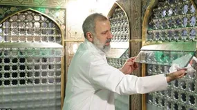 گریه‌های خادمین پس از اعلام روز کشیک شهید ابراهیم رئیسی