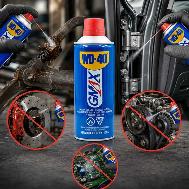 کاربردهای WD40 در خودرو و اشتباهات رایج مصرف