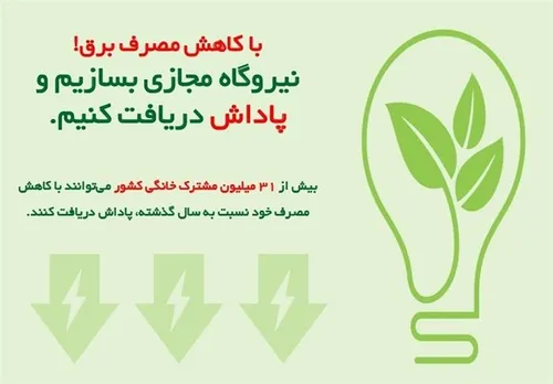 جزئیات پاداش صرفه&zwnj;جویی مصرف برق تا ۲۰ برابر