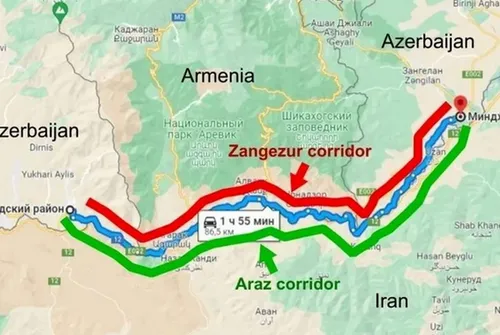 اینفوگرافیک/ تاریخچه کامل کریدور زنگزور