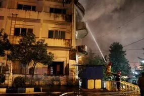 آتش‌سوزی در هتل ایران بندرانزلی