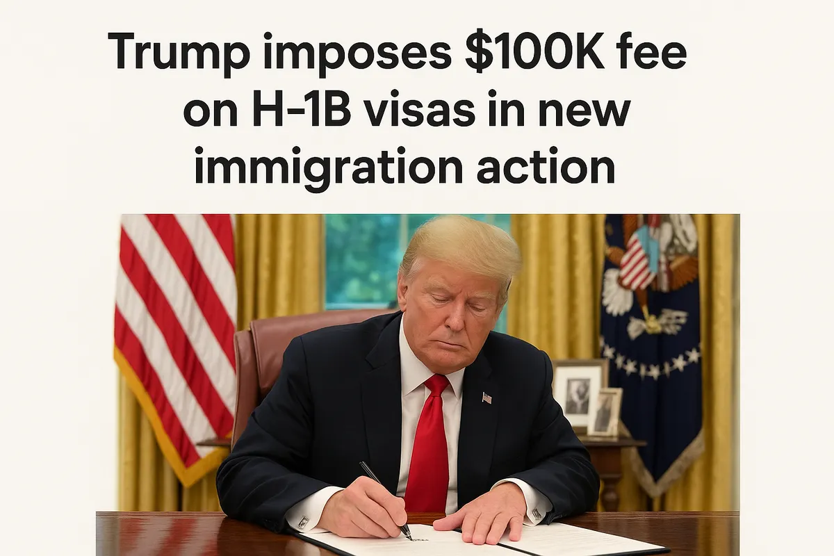 ترامپ هزینه ۱۰۰هزار دلاری برای ویزای H-1B وضع کرد