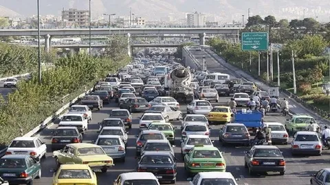وضعیت ترافیک صبحگاهی معابر و بزرگراه‌های تهران