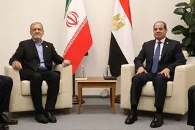 دیدار پزشکیان و رئیس جمهور مصر