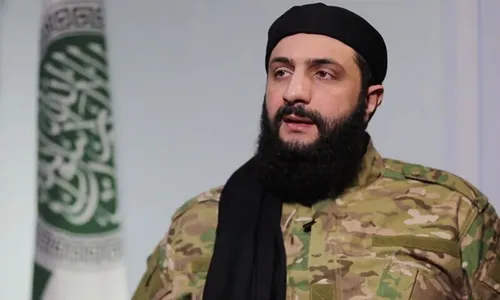 لحظه ورود ابومحمد الجولانی به مسجد اموی