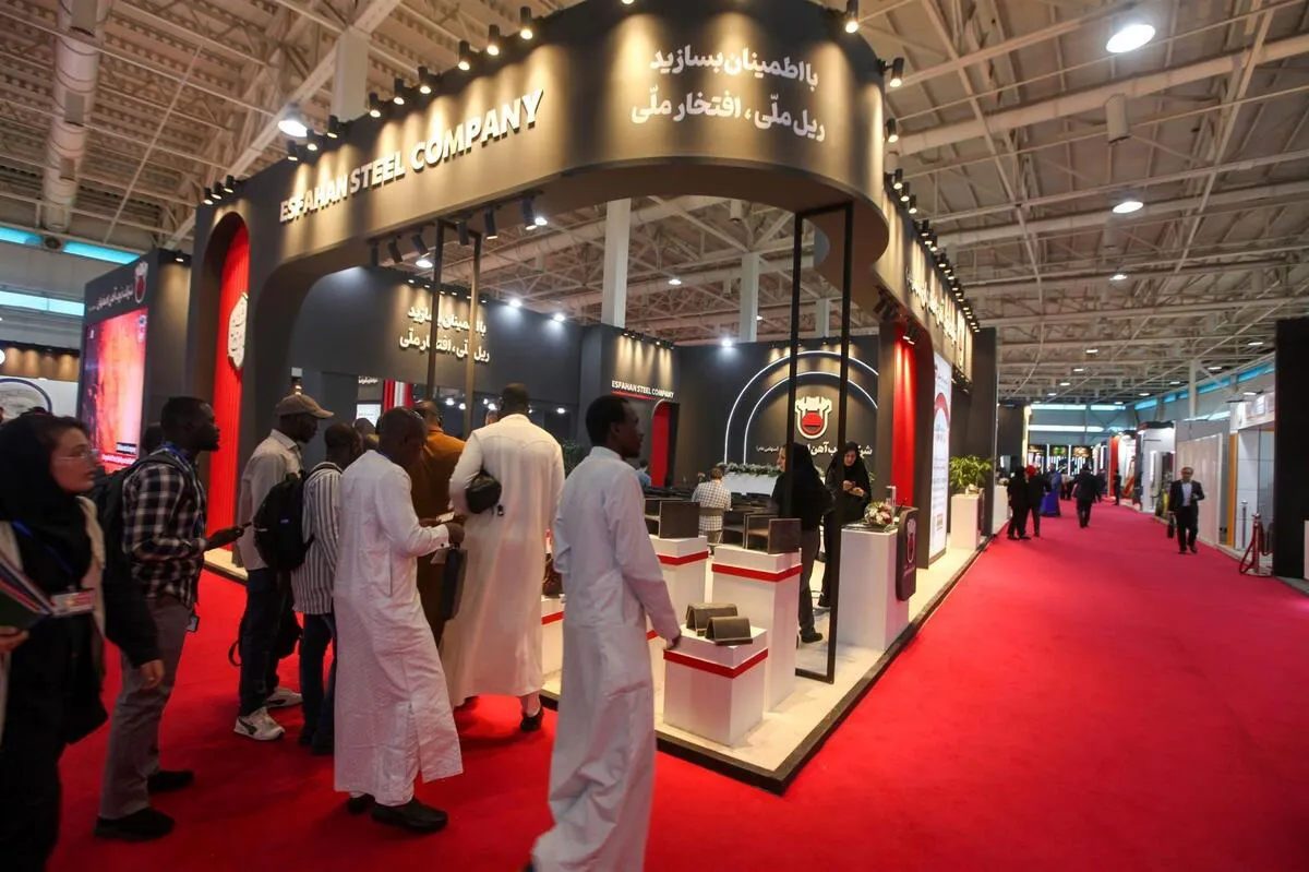 بازدید هیئت‌ها تجاری کشور‌های خارجی از غرفه ذوب آهن اصفهان در ایران اکسپو ۲۰۲۴