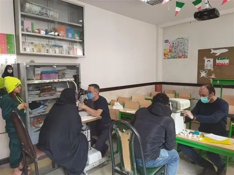 برگزاری اردوی جهادی بسیج جامعه پزشکی تأمین اجتماعی در صالح‌آباد ورامین