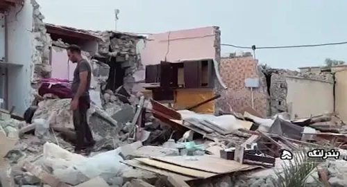 روستای زلزله زده سایه خوش هرمزگان + عکس