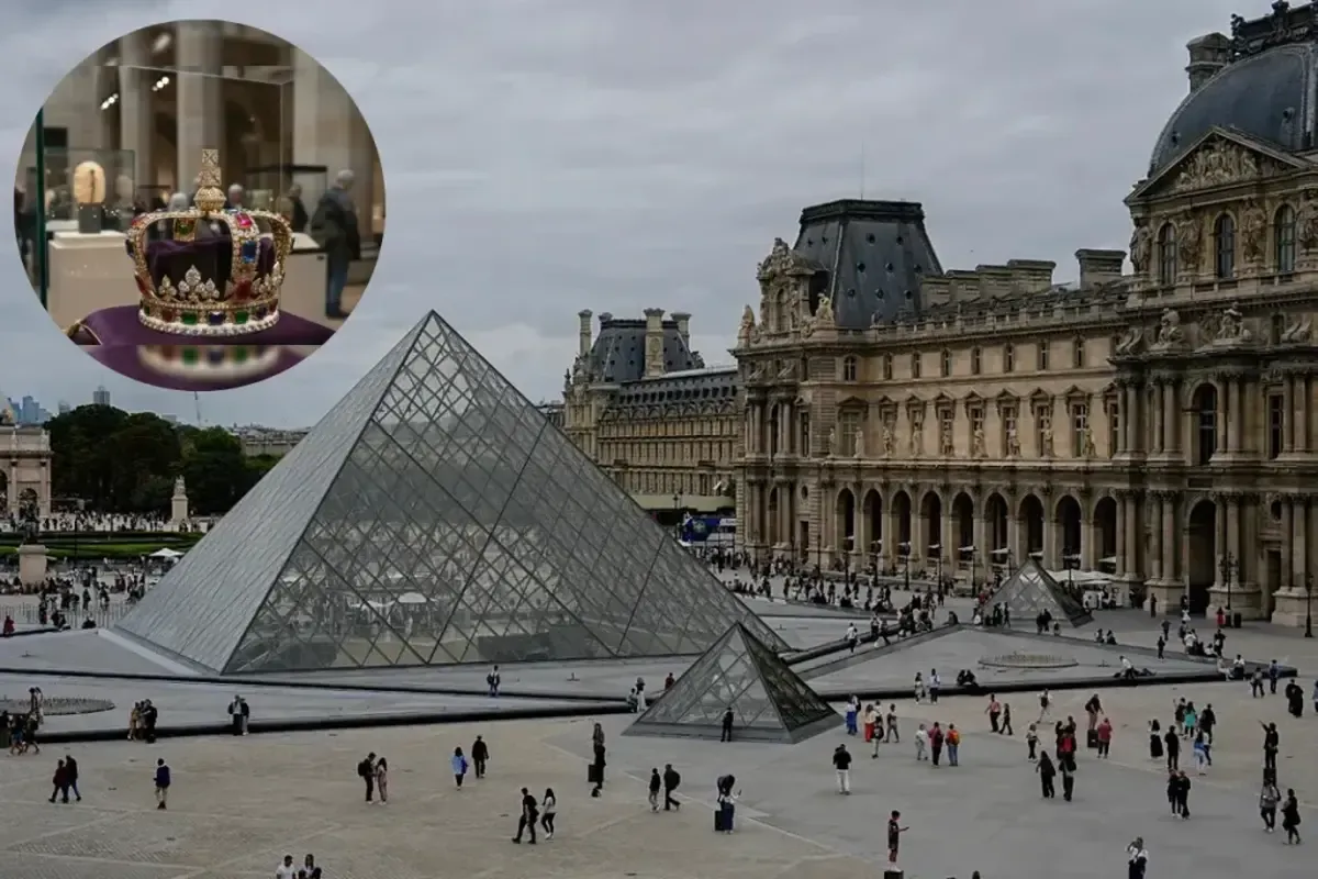 سارقان موزه لوور تاج گرانبها را جاگذاشتند