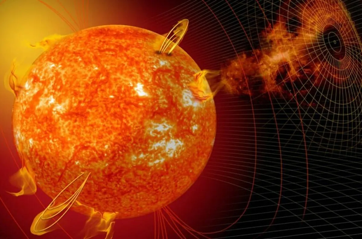 ثبت هم‌زمان انفجار خورشیدی در زمین، ماه و مریخ